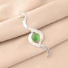 Green Cat's Eye Gemstone 925 Stamped Silver Jewelry Handmade Green Stone Pendant PP-44-39