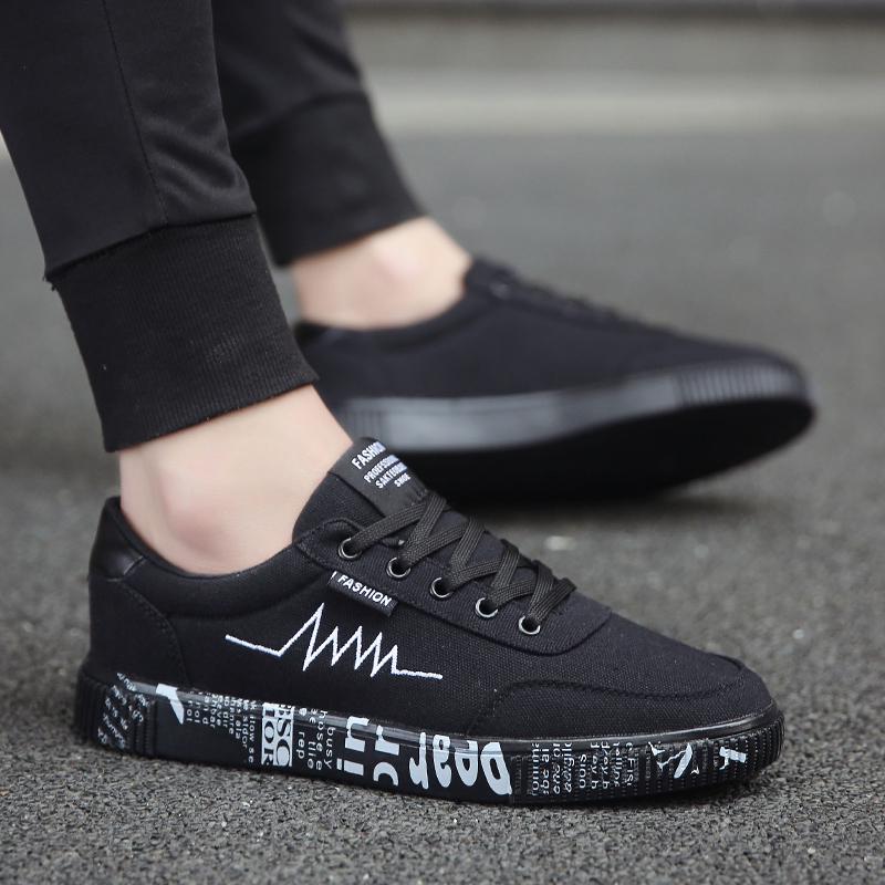 Весенне-летняя парусиновая обувь, мужские кроссовки, черные туфли, мужская повседневная обувь, мужская модная обувь