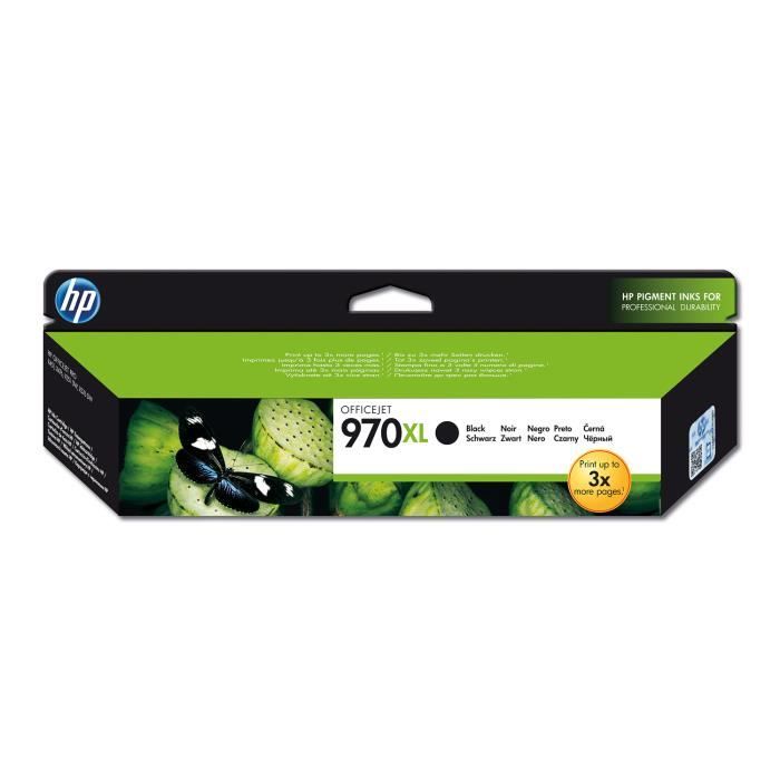 HP 970XL cartouche d'encre noire grande capacité authentique (CN625AE) pour HP Officejet Pro X451/X476/X551/X576