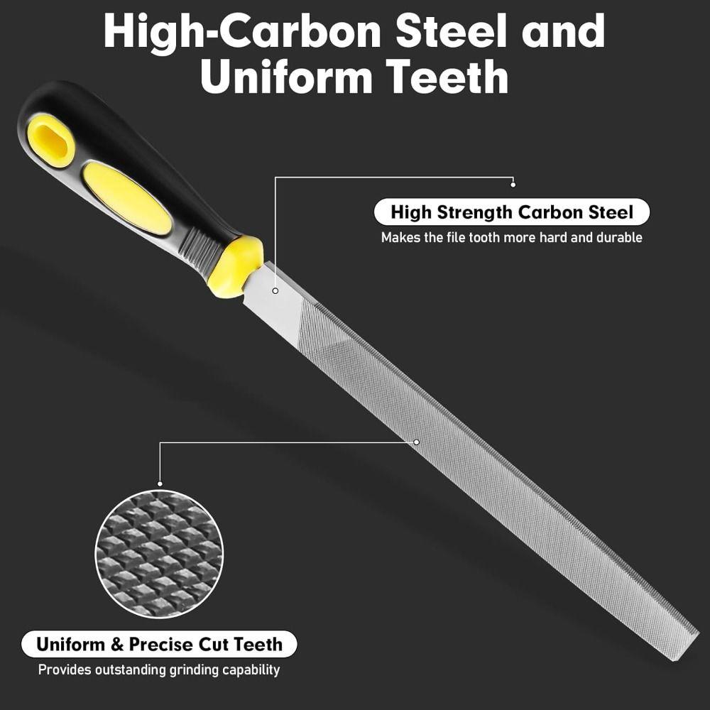 High Carbon Steel Hand File 8 Inch Metal File New Files Tools Metal Wood and Stone