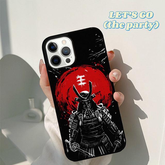Осенний японский чехол-бампер для телефона Самурай Ниндзя для iPhone 16 15 12 mini 11 13 14 Pro Max SE 2020 Apple 6S 7 8 Plus Coque