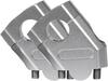 Motorcycle Handlebar Risers for 28mm Handlebar Raises Handlebar Post Setback Spacer Universal Fit Posts, Position, Kit, (Silver)