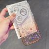 KEYSION Градиентный прозрачный чехол со стразами для Huawei Pura 70 80 Pro 70 Ultra, с защитой камеры, противоударная задняя крышка