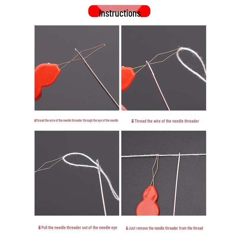 Инструмент для вдевания нитки в иглу швейной машины, удобный для пожилых людей