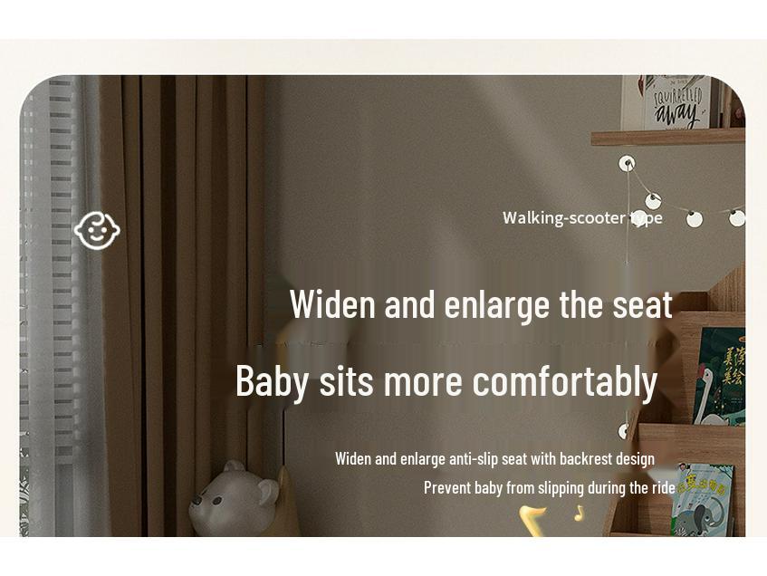 Универсальный детский планер против опрокидывания: Бесшумный детский твист-баланс-кар, идеальный подарок для малышей 1-3 лет