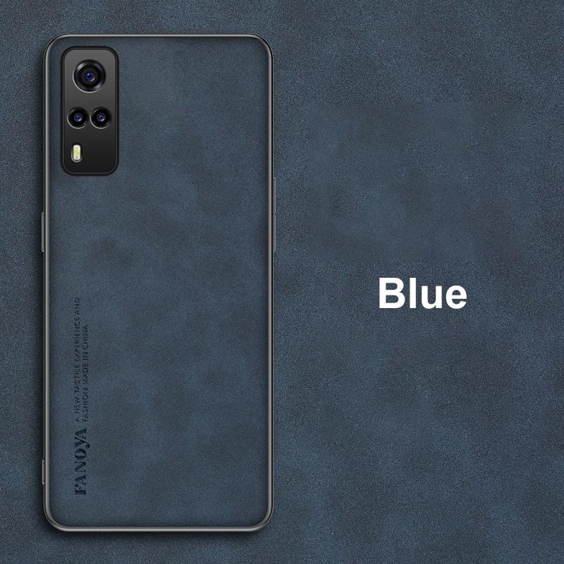 Роскошный чехол для телефона из искусственной кожи для Vivo Y31 Y51 Y53S Y52 Y52S, матовый силиконовый защитный чехол для Vivo Y21 Y21S Y33S Y72 5G