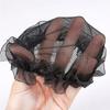 Elegant Drawstring Bun Hair Net Elastic Lace Work Headdress  For Women Girl Hair Accessories