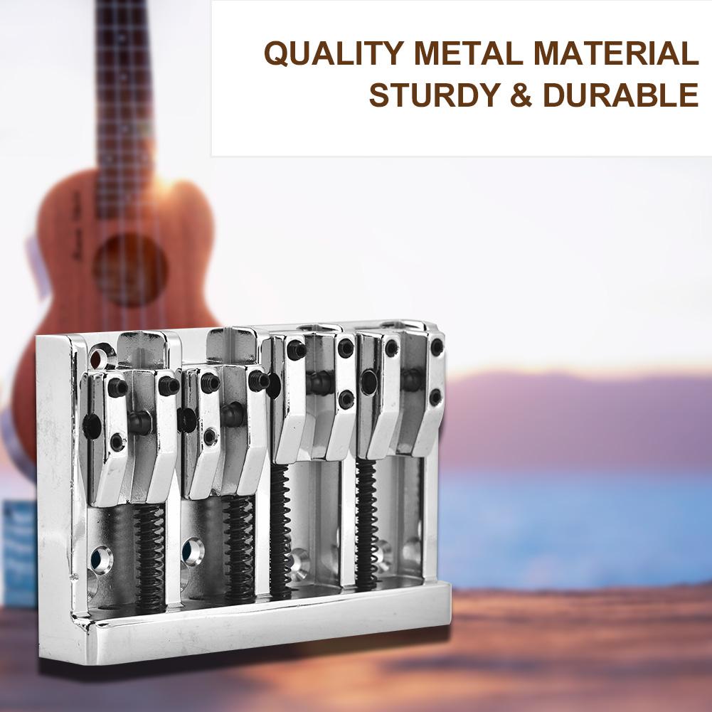 4 Saddle Hardtail 84mm Metal Tailpiece Electric Bass Bridge Replacement Accessory