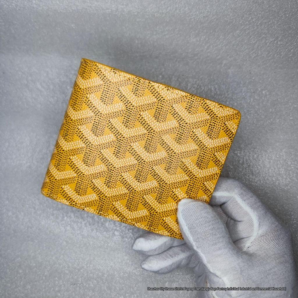 Трендовый кошелек «гусиная лапка» 2025: Стиль Goyard, Множество отделений для карт, Универсальный модный аксессуар в европейском и американском стиле.