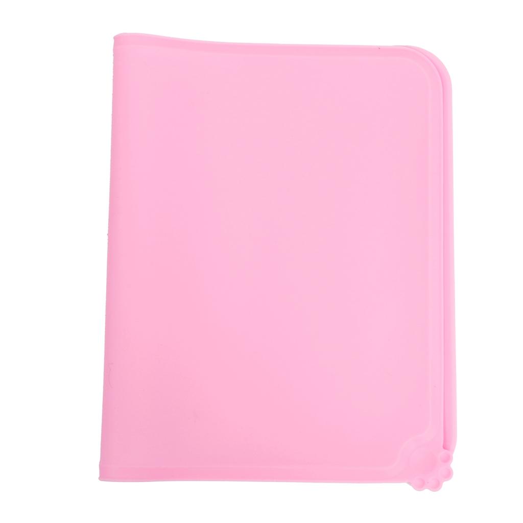 Коврик для корма для домашних животных силиконовый водонепроницаемый нескользящий коврик под миску для питья и кормления подложка для собаки кошки(красный )