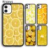 Чехол для телефона Krajews Lemons с желтым фруктовым узором для iPhone 14 5 6s 7 8 plus X XR XS 11 12 13 pro max Samsung S21 S22 ultra