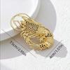 Women's Ocean Style Brooch 1Pcs Retro Metal Butterfly Embossed Pin with Lobster Detail for Dress Bag Scarf