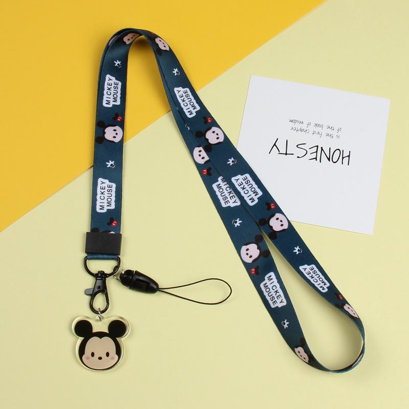 Cartoon Mobile Phone Lanyard, Cute Pendant, Wide And Flat Braided Belt, Lanyard, Key, Badge, Card Cover, Neck Lanyard.