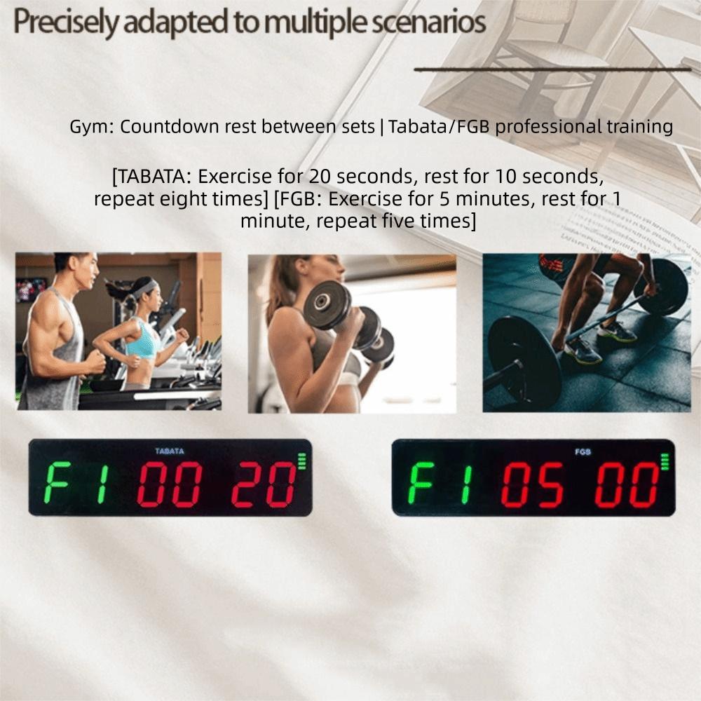 with Magnetic Back Mini Gym Timer Portable Workout Timer Exercise Timer Gym Timer Training
