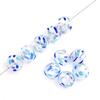 14mm 1pc Hand-Painted Hollow Drop Oil Glass Beads for Necklace Bracelet Earring DIY Jewelry Making