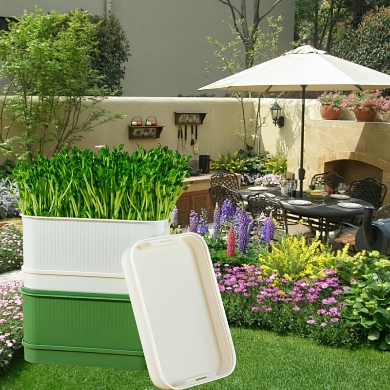 Поддон для проращивания Ящик для рассады овощей без почвы Горох Фасоль Рассадные лотки Гидропоника Плита для проращивания Проращиватель семян Садовые инструменты