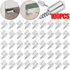 100PCS Self Tapping Screw Layer Plate Holder Wardrobe Septum Brackets Fixed Screw Shelf Support Pegs with Non-Slip Sleeve