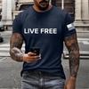 Men's Printed Short Sleeve T-Shirt Men's Loose Casual Short Sleeve Top
