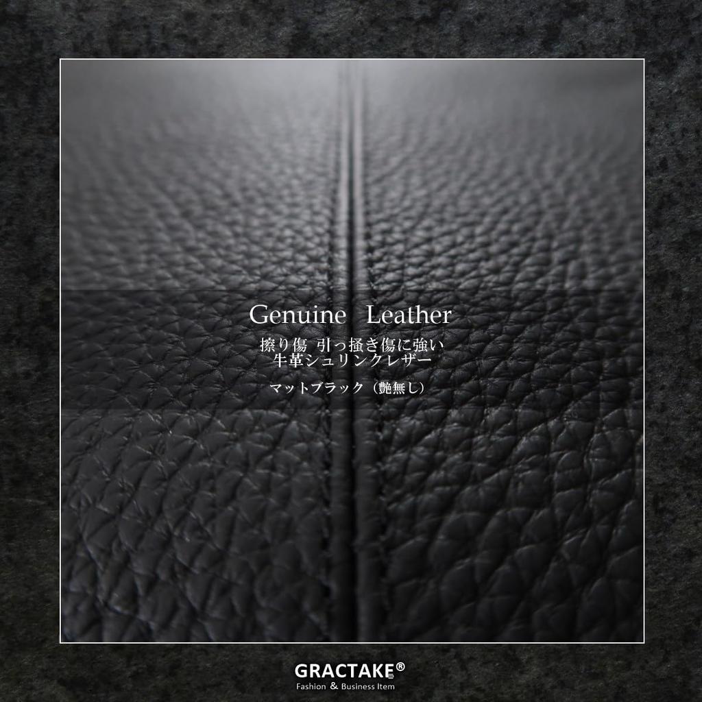 Clutch Bag for Genuine Large Second A4 Document Wedding [GRACTAKE] [Envelope Fits] Men, Leather, Bag, L-shaped Zipper, File, Holder, CL-L