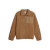 Classics Sherpa Jacket With Patch Pockets Casual Lapel Jacket Men Jacket Brown 625227-93