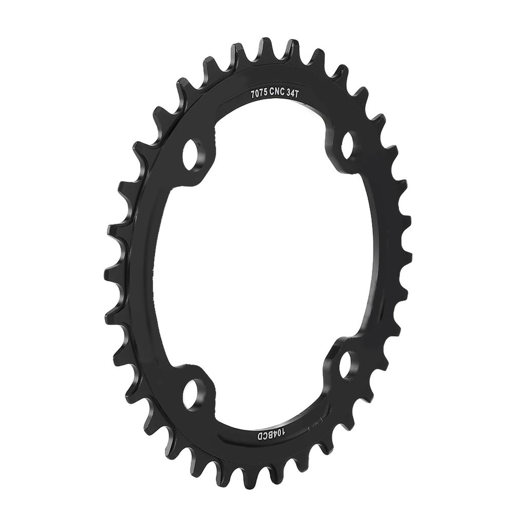 32Celsius34Celsius36Celsius38T BCD 104 Mountain Bike Steel Single Crank Chain   Repair Parts (Black 32T)