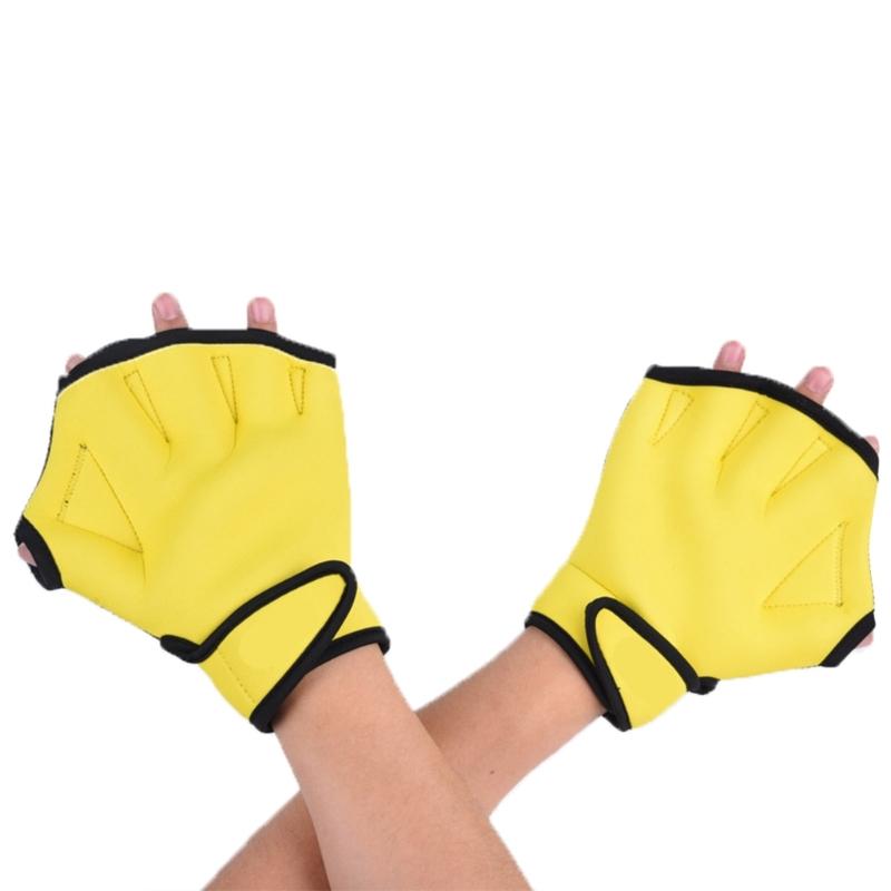 Swimming Gloves Webbed Finger Aquatic Gloves, Webbed Swim Gloves Aquatic Gloves