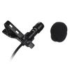 Mini Tie Lapel Clip-on Wired Microphone Mic 3.5mm Plug for Smartphone PC Laptop Chatting Singing