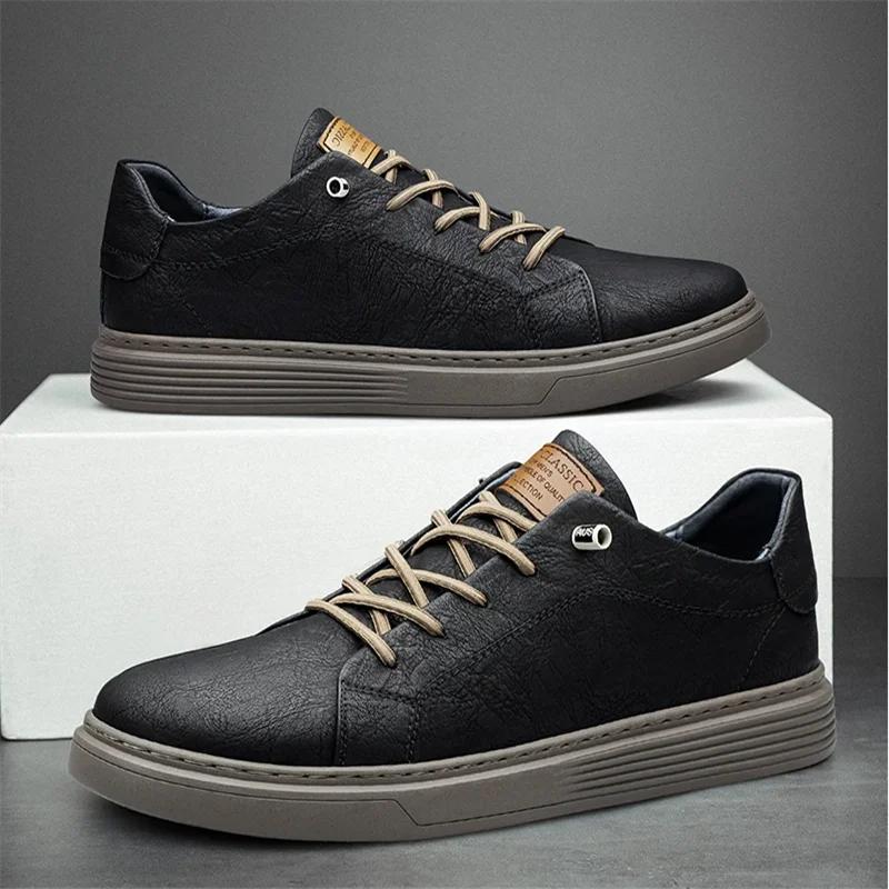 Модная итальянская марка Черные оксфорды из натуральной кожи Обувь унисекс Повседневная обувь На шнуровке Плоские кроссовки Роскошная обувь для мужчин Большой размер 37-47