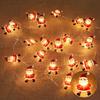 Santa Claus Snowflake LED Light String Christmas Decorative Lights Home Christmas Tree Decorations Atmosphere Colorful Lights