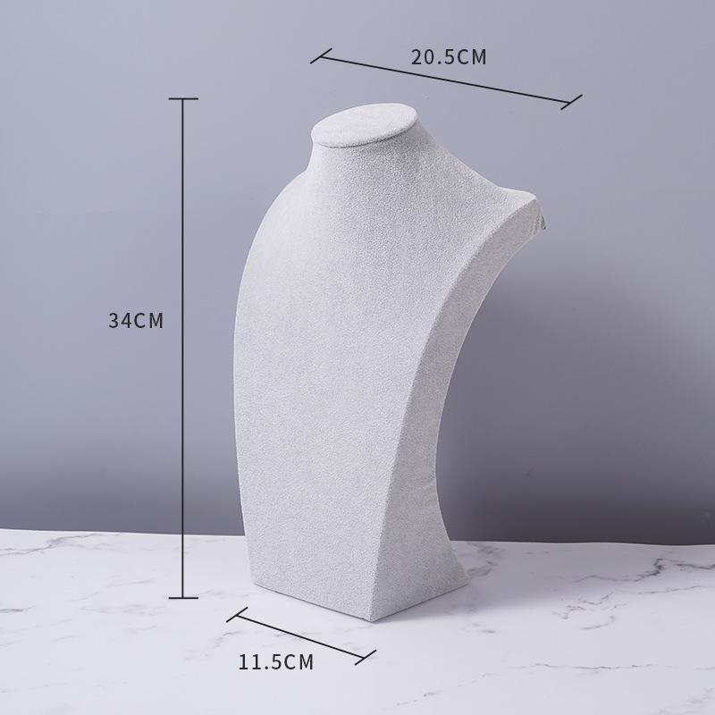 Flannel Necklace Display Stand - Portrait Jewelry Holder