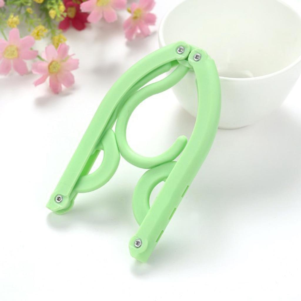 New Portable Folding Plastic Coat Hanger Travel Foldable Hanger