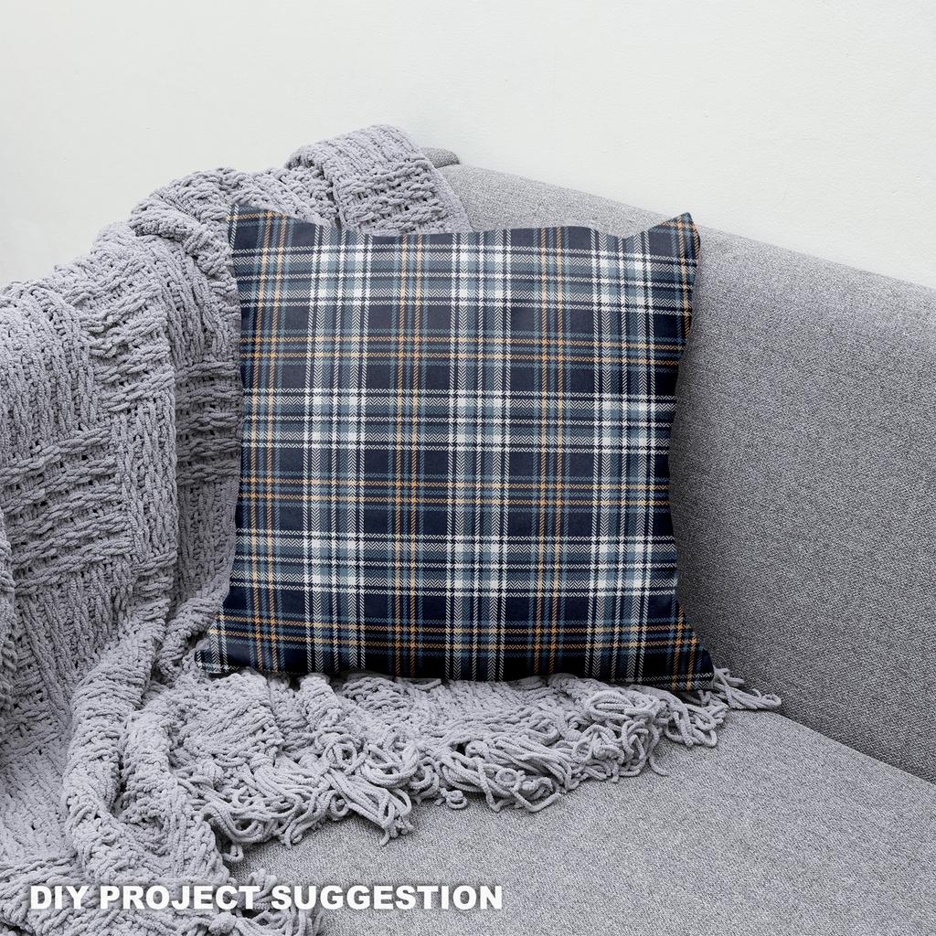 Royal Samt Stoff Polyester Zum Nähen - Motiv Kariert 18