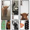 Чехол Highland Cows для Samsung Galaxy S21 FE S22 Ultra Note 20 Note 10 S8 S9 S10 Plus S20 FE задняя крышка