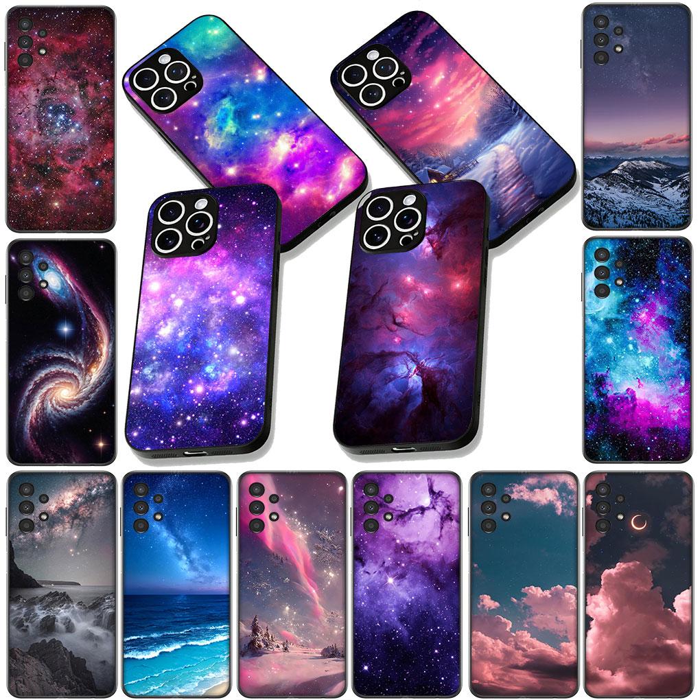 Чехол для телефона Star Universe Galaxy Sky для Samsung Galaxy S25 S24 S23 FE Plus Ultra S7 Edge A16 A15 5G s25+ Мягкий чехол