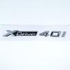 Car Emblem Sticker 3D ABS Glossy Black Silver XDrive 40i 40d 45i 45d 48i 48d For BMW X1 X2 X3 X4 X5 X6 X7 GT