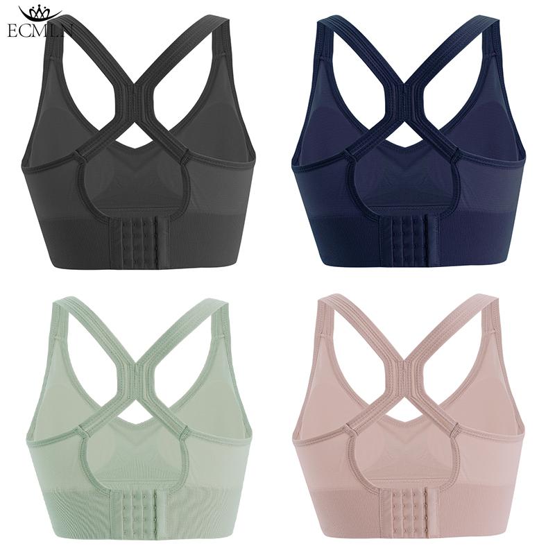 2 Pack Women's Breathable Sports Bra High Strength Support Underwear Jump Rope Running Yoga Braletter Summer Tank Top