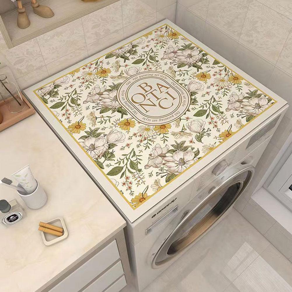 Пылезащитный чехол для стиральной машины, нескользящий кухонный коврик с принтом для слива, супер впитывающий коврик для духовки для холодильника, 40*50/30см, пылезащитный M J1M3