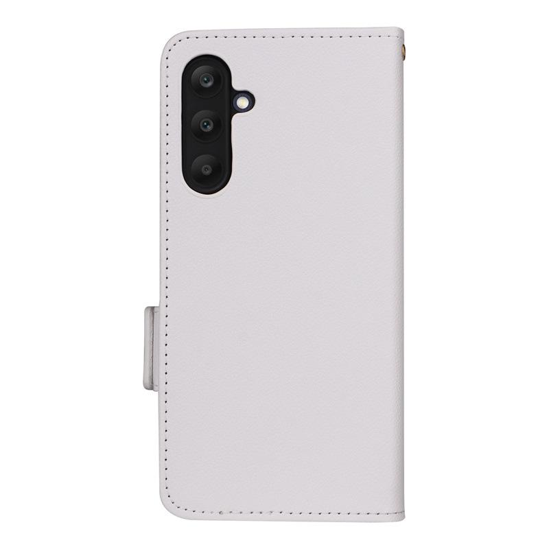 Кожаный чехол для телефона Samsung M55/C55 5G с держателем для карт, подставкой и шнурком