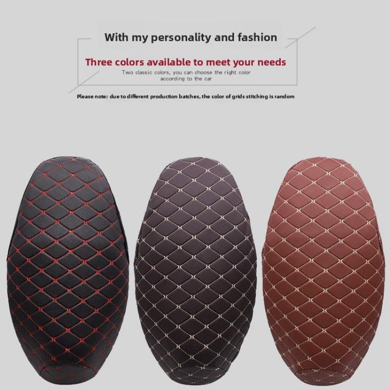 Electric Scooter Battery Car Motorcycle Seat Cushion Cover Anti-scratch Waterproof Thickened Seat Cover3dLeather Seat Cushion