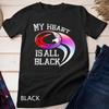 Colorful - My Heart Is All Black - Rugby New Zealand Fan Unisex T-shirt