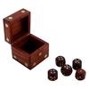 Shriji Crafts деревянная коробка для игральных костей с местом для хранения 5 игральных костей для украшения, игр, для детей и взрослых