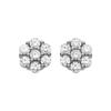 Luxenter Boucles D'oreilles En Argent 925 Et Zirconium Brillant Plaqué Finition En Rhodié - Oris