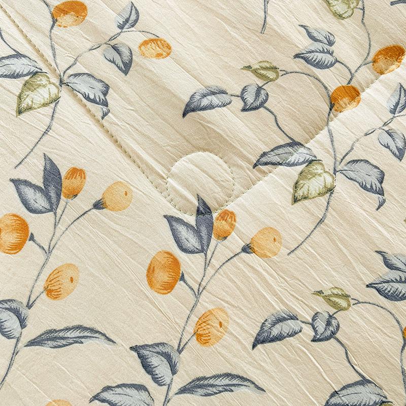Flower Printed Summer Thin Comforter Comfortable And Breathable Queen/King Size Air-Conditioned Comforter Anti-Mite Summer Quilt