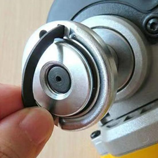 Фланцевая стопорная гайка для угловой шлифмашины, резьба 5/8-11, инструмент для быстрой смены, самоблокирующаяся, надежная посадка, прижимная пластина