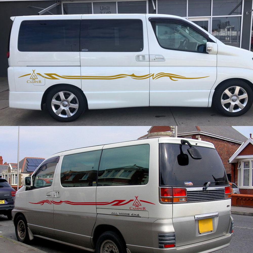 Боковые наклейки на дверь автомобиля для Nissan Elgrand E50 E51 E52 2,5 3,5 детали кемпер фургон минивэн графические аксессуары для тюнинга винил