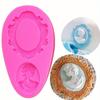 Силиконовая форма, 1 шт., 3D-рамка, форма для мыла, силиконовая форма, форма для дизайна зеркала красоты