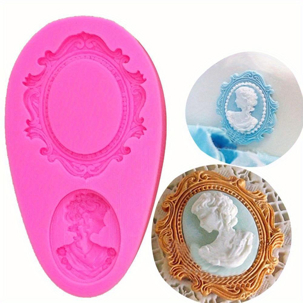 Силиконовая форма, 1 шт., 3D-рамка, форма для мыла, силиконовая форма, форма для дизайна зеркала красоты