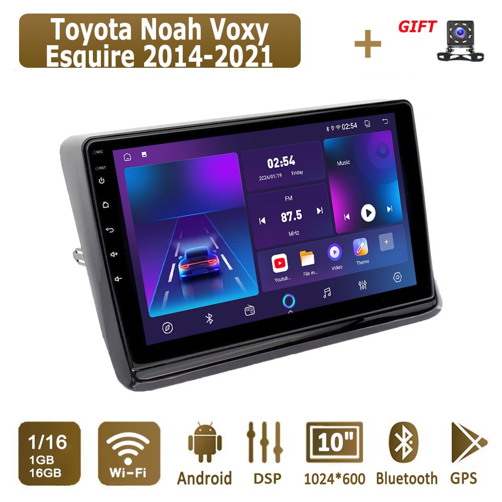 Android Carplay автомобильное радио для Toyota Noah Voxy Esquire 2014-2021 мультимедийный проигрыватель головное устройство стерео GPS навигация BT WIFI 4+64 ГБ
