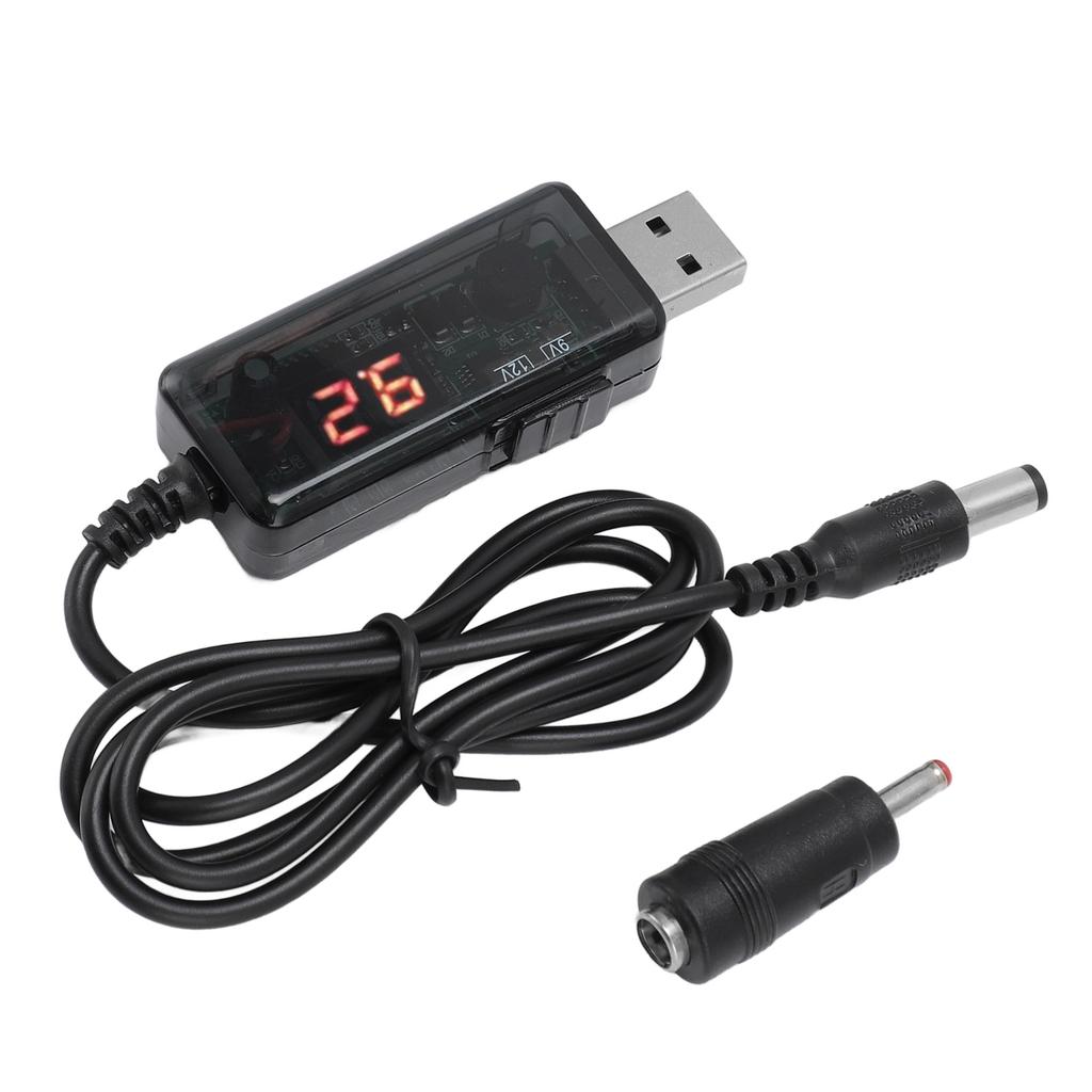 Кабель для роутера Power Bank 9 В 12 В HD цифровой дисплей USB Power Bank кабель для повышения напряжения роутера для оптического модема