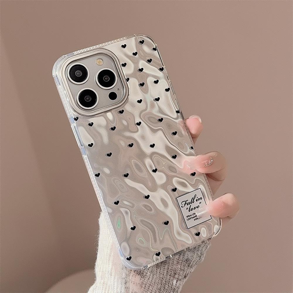 Чехол для iPhone 16 15 14 promax совместим и подходит для iPhone 13 12 11 promax гальванопокрытие любовь